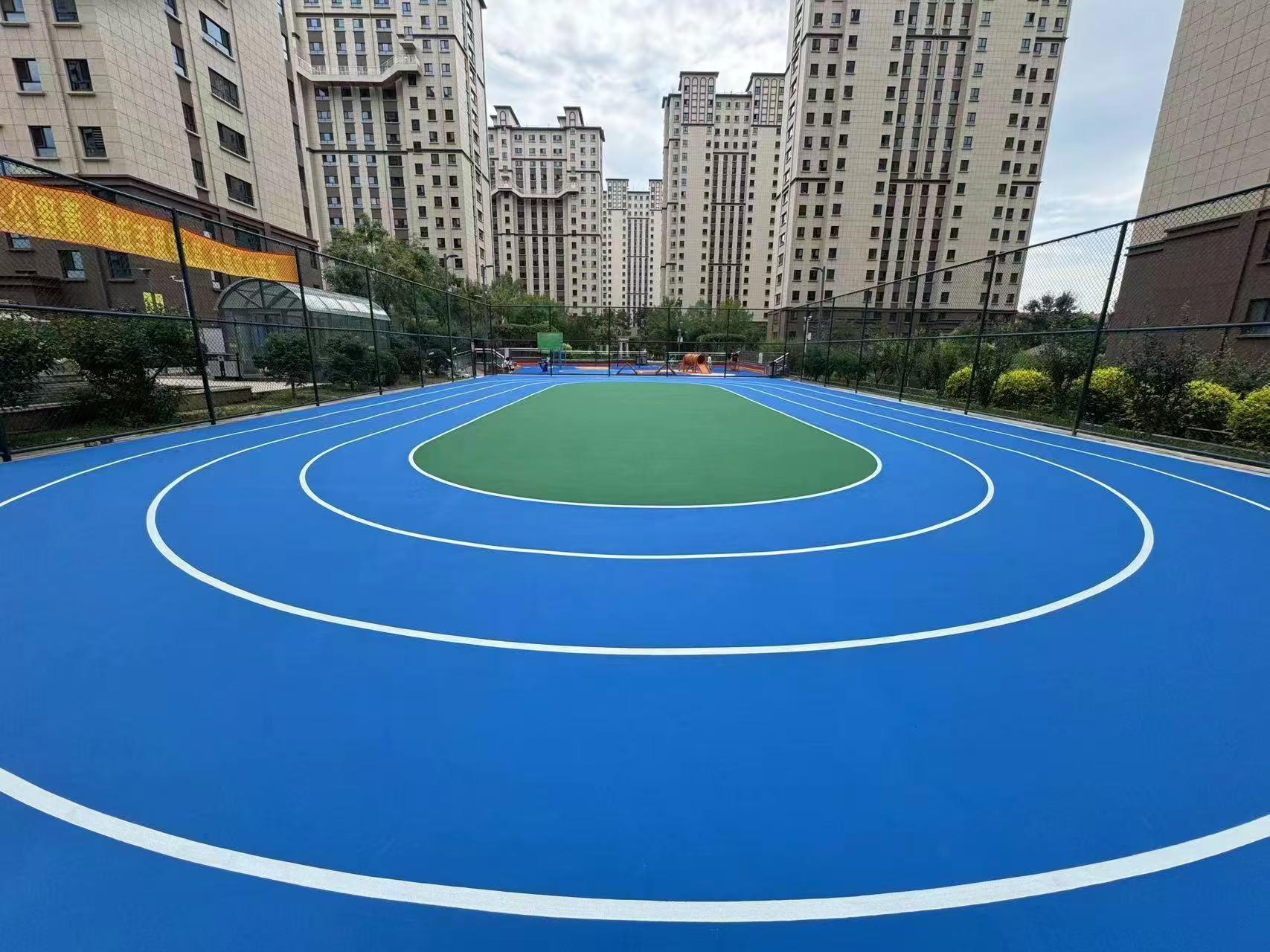 佛山市学校塑胶跑道自结纹塑胶跑道 - 方案