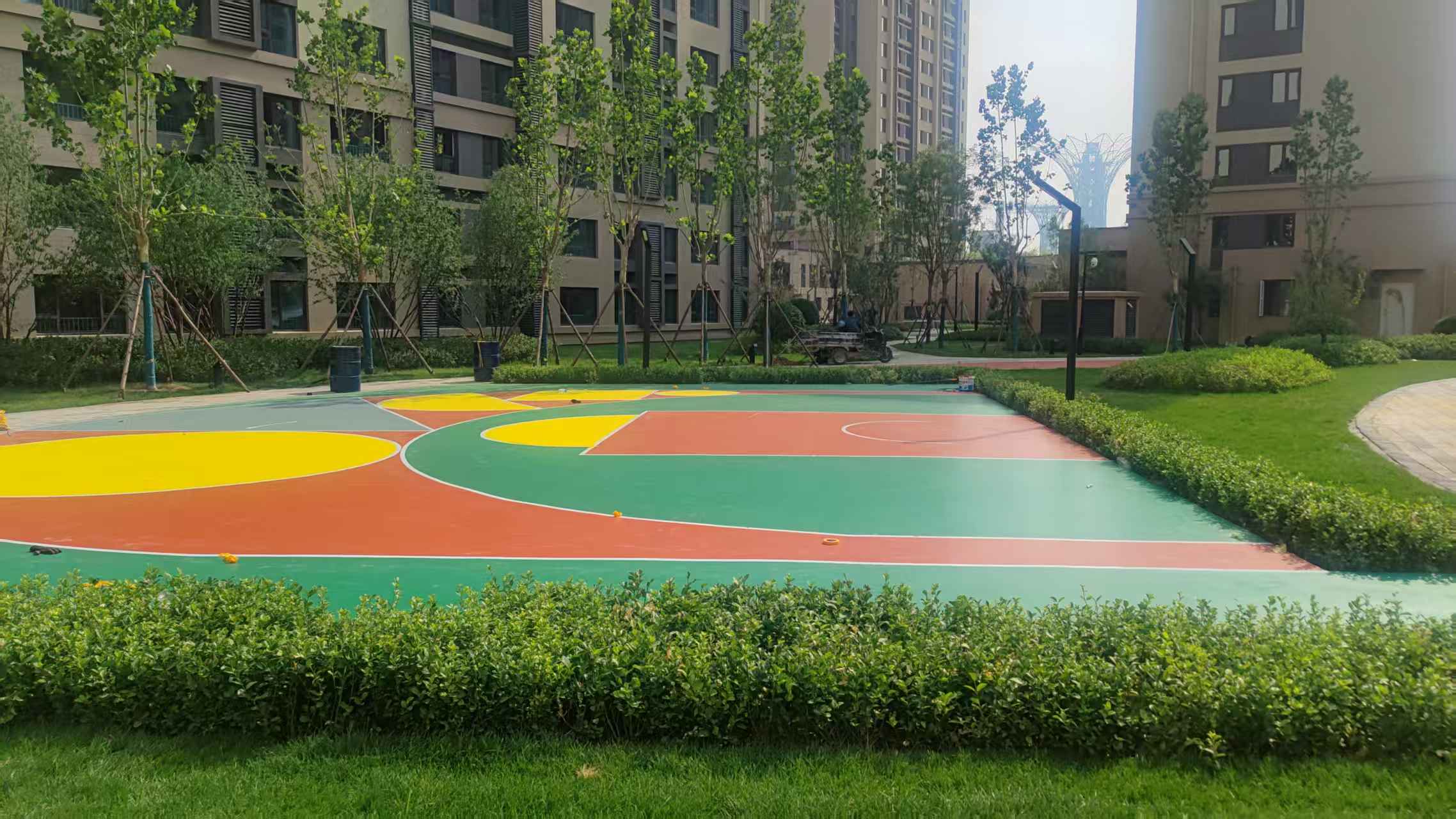 佛山市复合型塑胶跑道塑胶地坪 - 价格